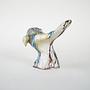 Ceramic bird sculpture Multicolored 1970s 4