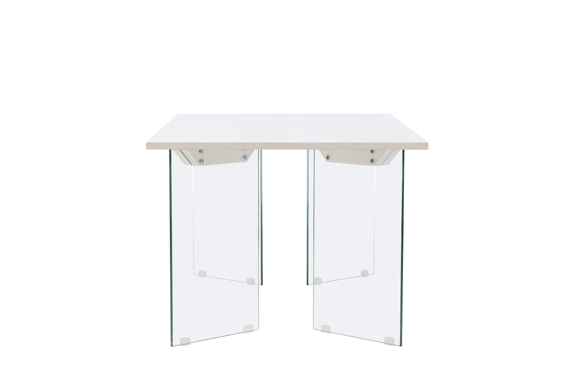Ester Dining Table Glass Concrete look 100x180cm 3