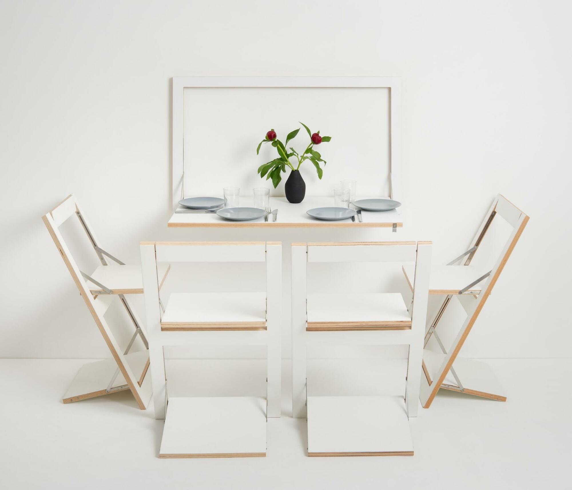 Fläpps Secretary Wood White 100 x 60 cm 5