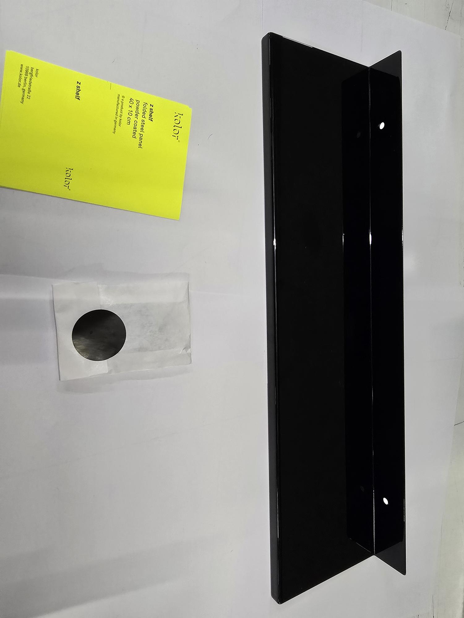 z Wandregal Klein Stahl Pulverbeschichtet Schwarz 2