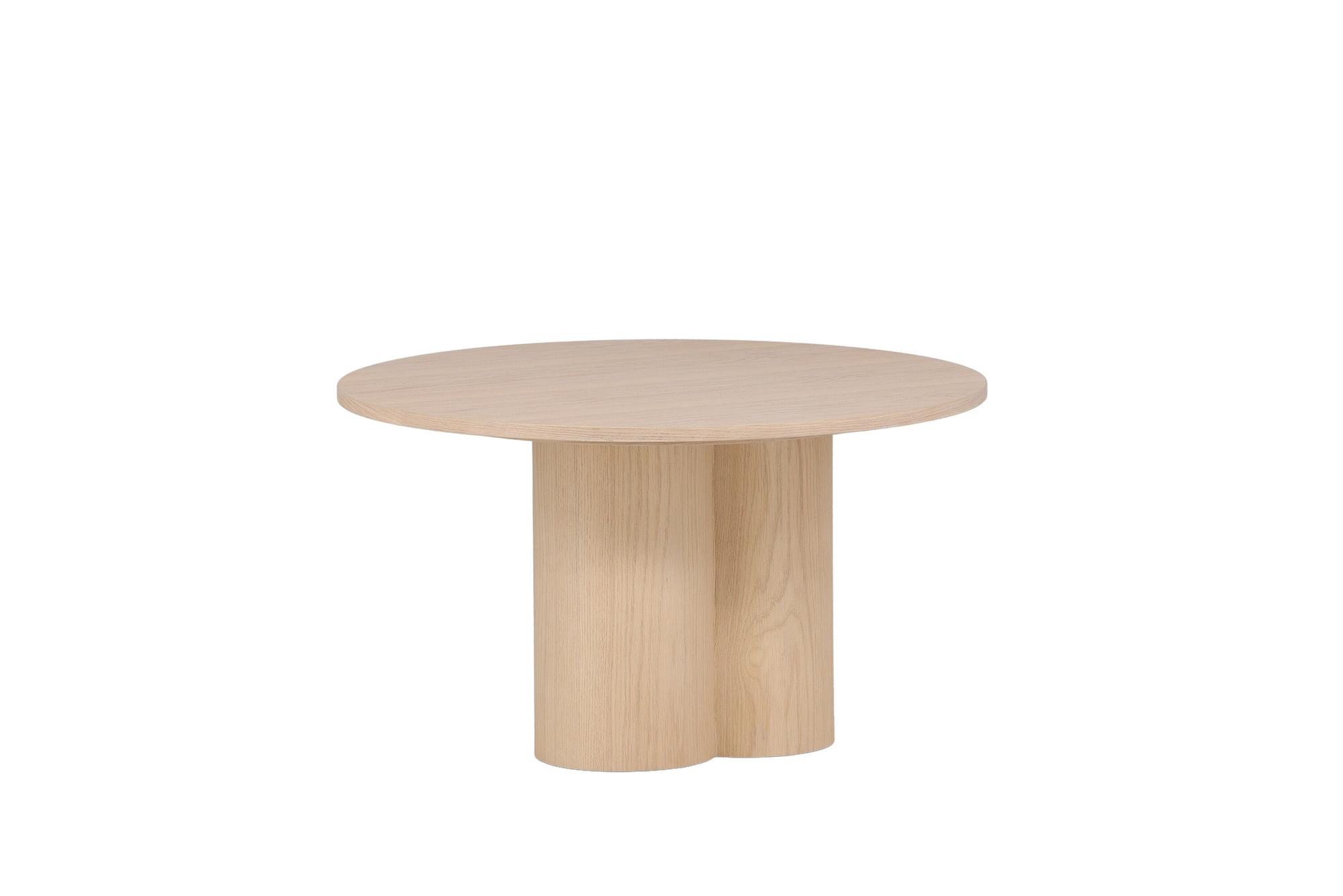 Olivia Couchtisch MDF Weiß  Ø80cm 2