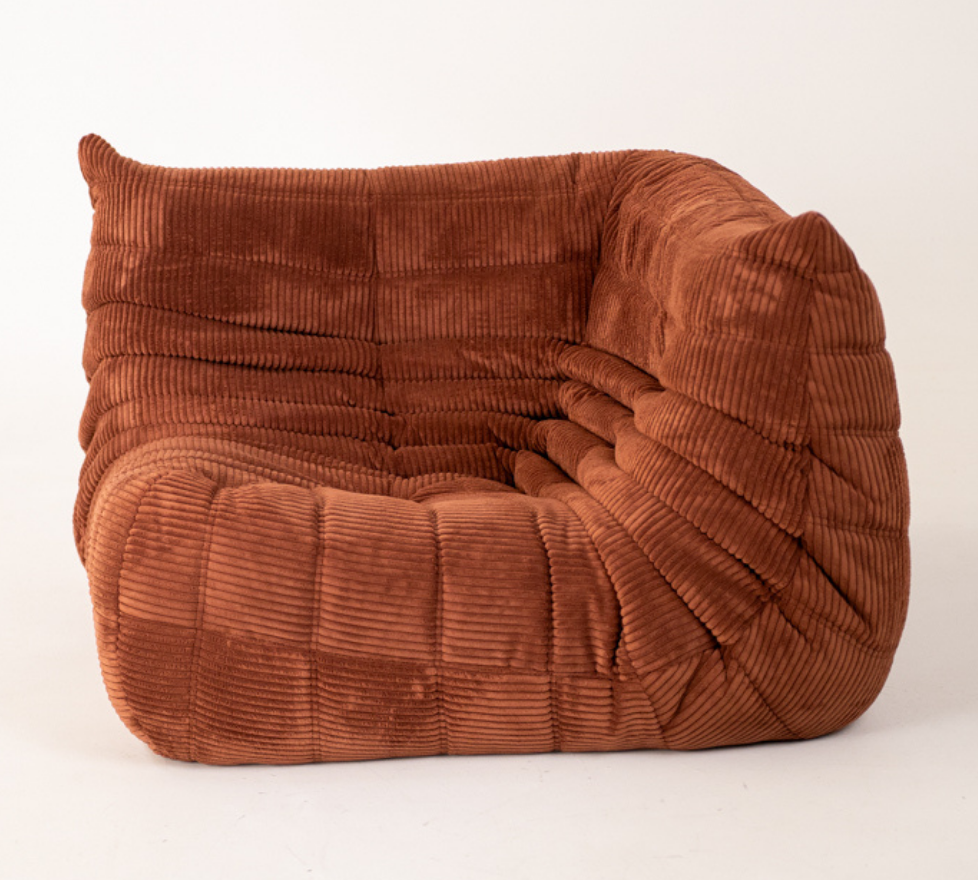 Togo Ecksofa Cord Umber 1