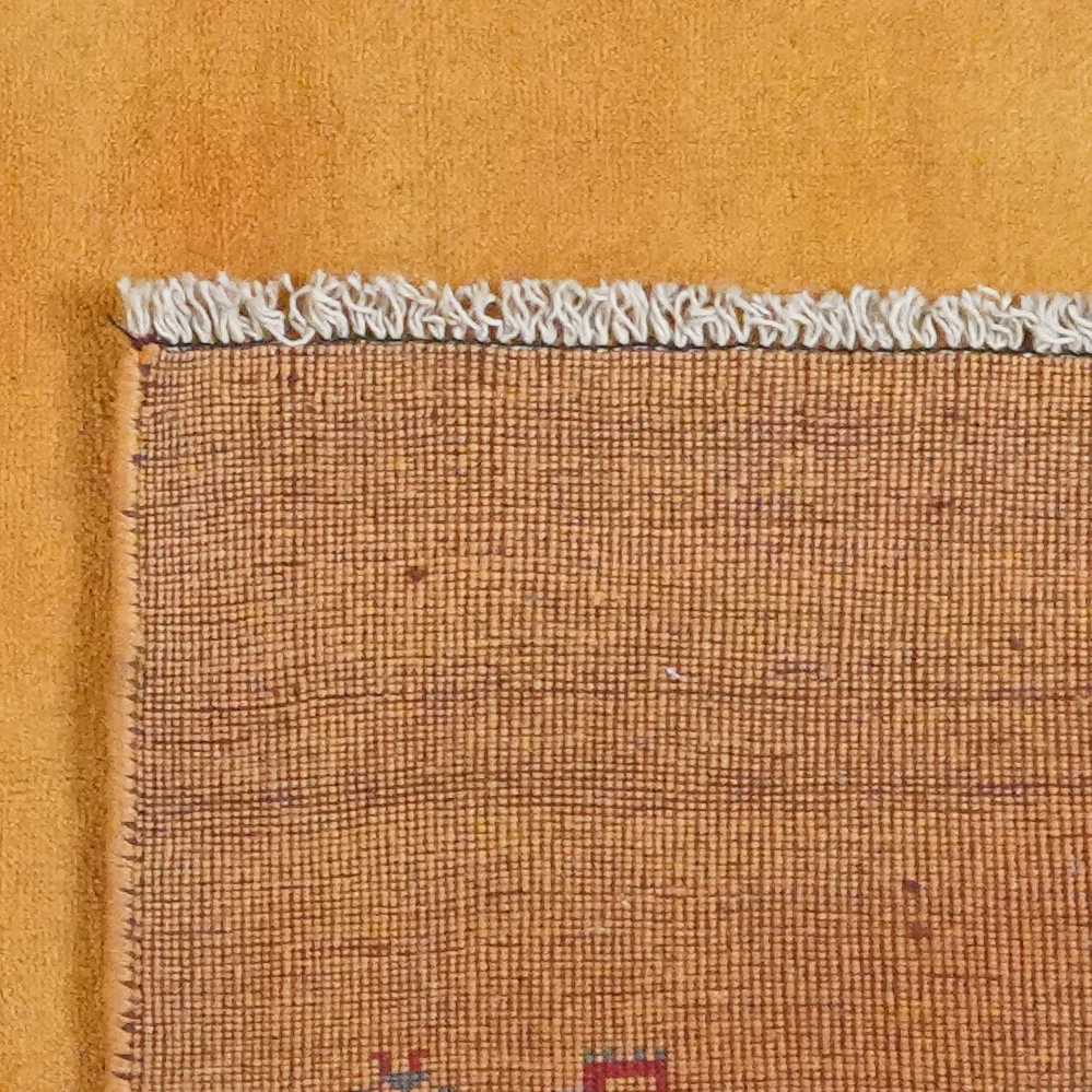 Gabbeh Carpet Wool Yellow 4