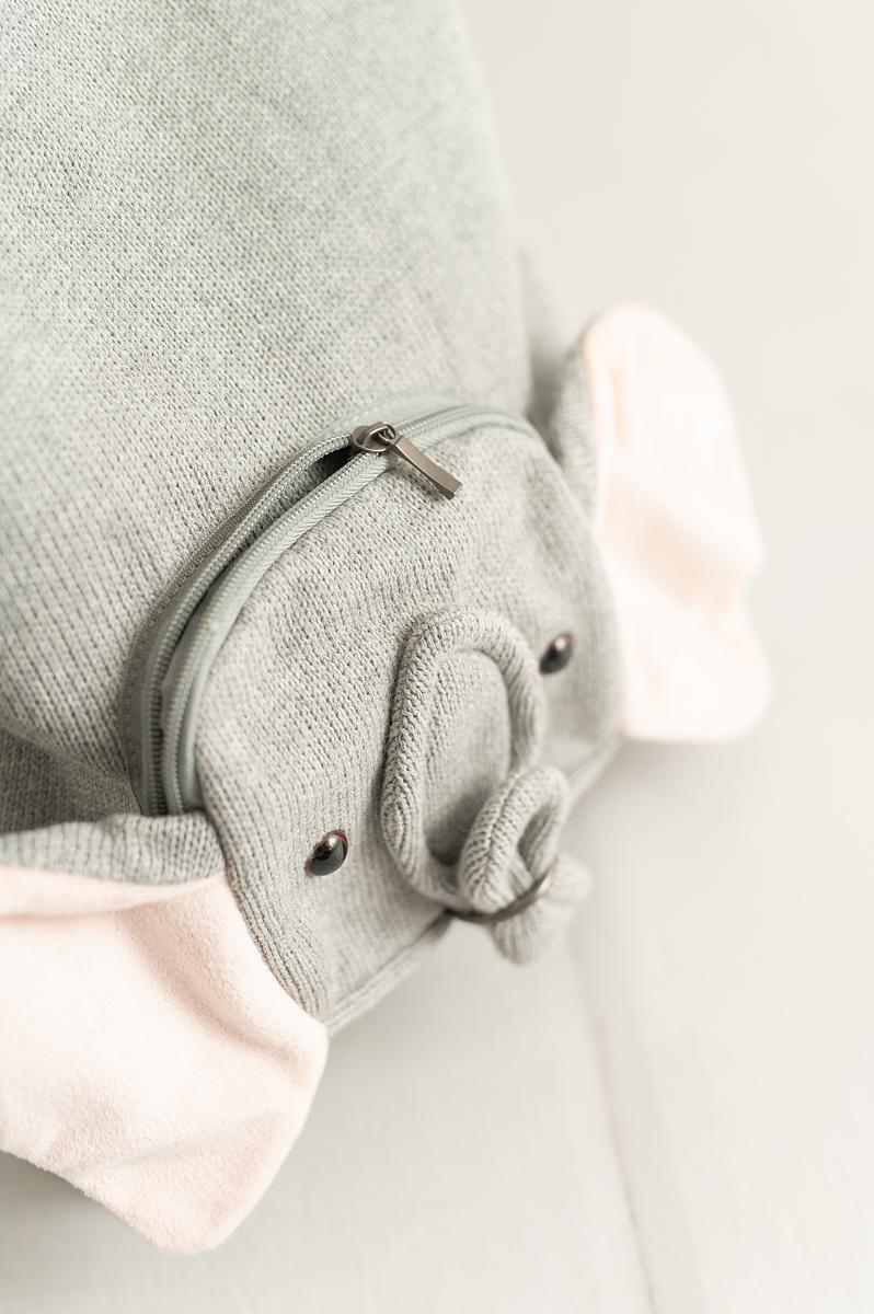 Elephant Bag Cotton Grey 2