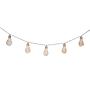 LED-Solarlichterkette Glühbirne Transparent 0
