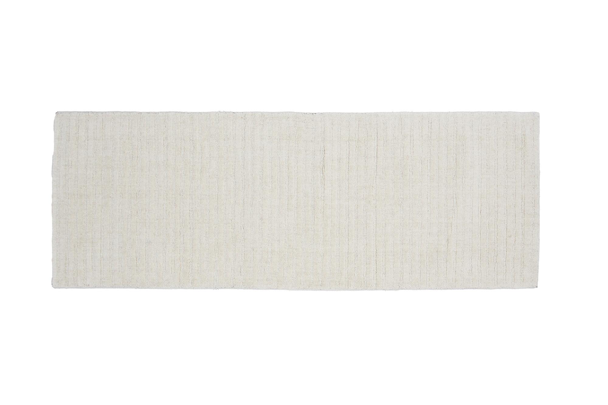 Milton Teppich Rechteckig Wolle Baumwolle 70x200cm Weiß 0