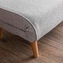 Foldable sofa bed 1-seater grey 5