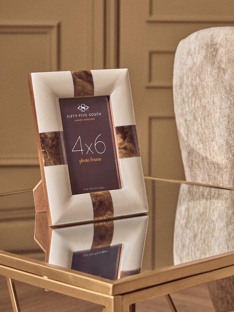 Decio 4 Inch x 6 Inch Picture Frame Cream Brown 8