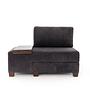 Perenna 1-seater module left Chenille Anthracite 3