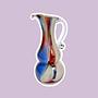 Vintage Confetti Vase Muranoglas Mehrfarbig  0
