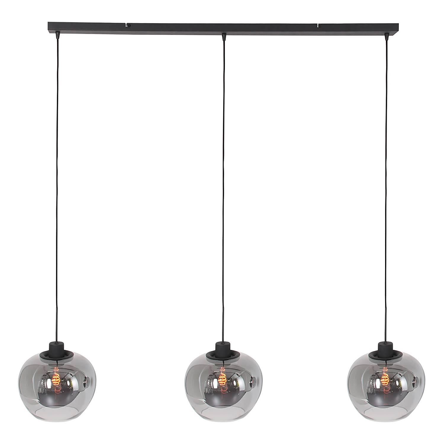 Lotus Pendant Lamp Aluminum Black 3-bulb 0