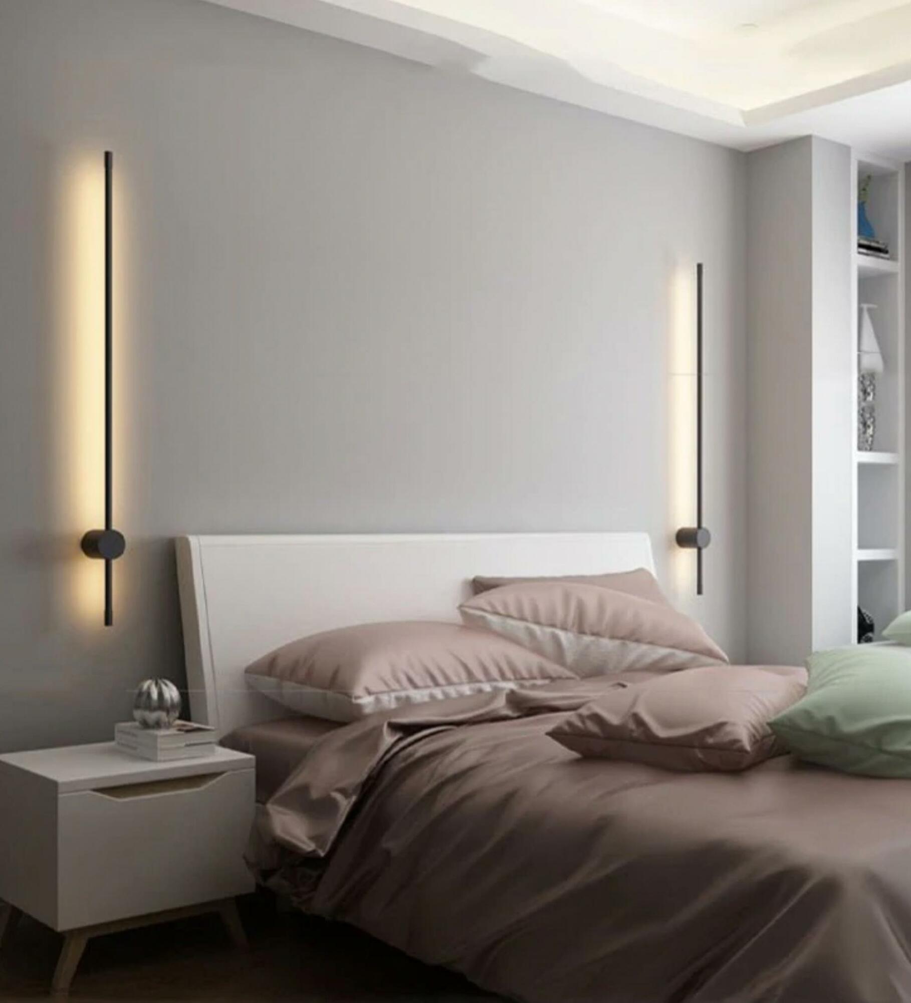 2x Dimmbare LED Wandleuchte PERSEIS Classic Schwarz 0