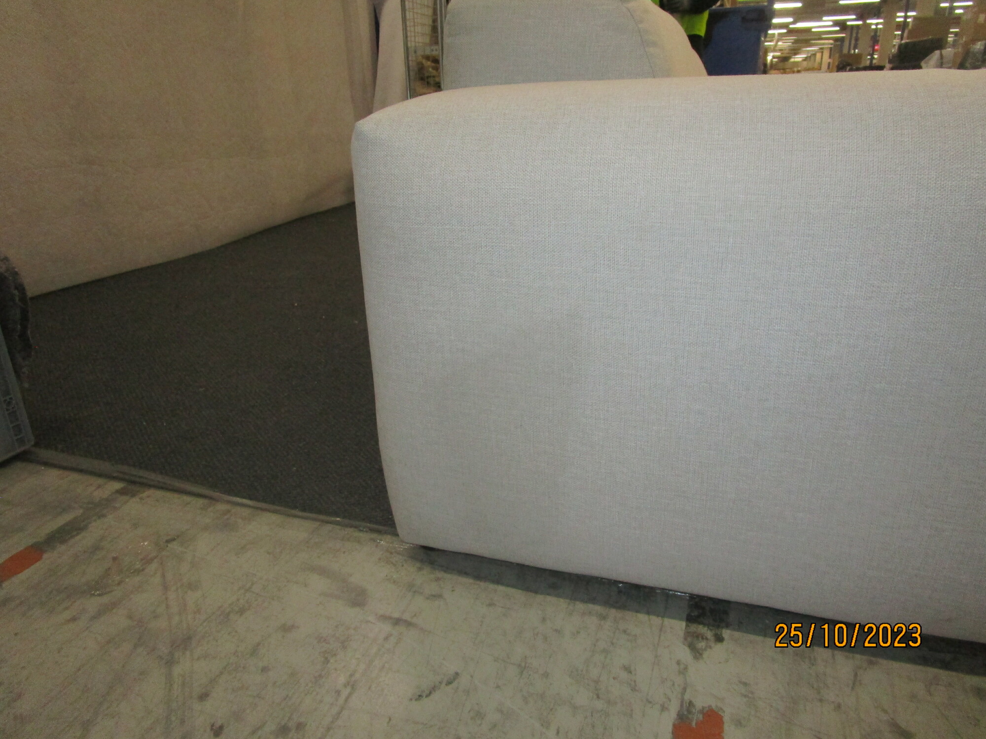 Pyllow Sofa Récamiere Links Webstoff Lichtgrau 9