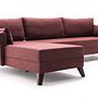 Bella Sofa Récamiere Links  Rot 4