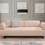 Infinity 3-Sitzer Sofa mit Beistelltisch Beige 1