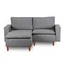 Lungo Mini Ecksofa Hellgrau 7