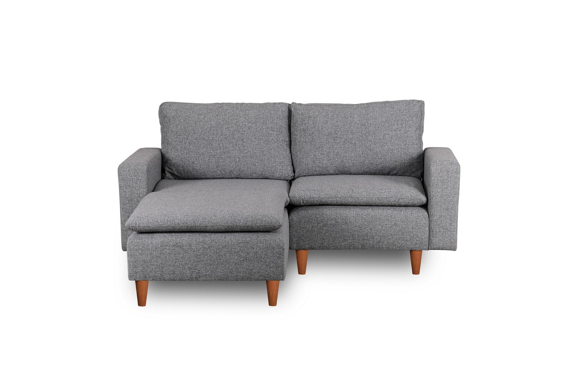 Lungo Mini Ecksofa Hellgrau 7