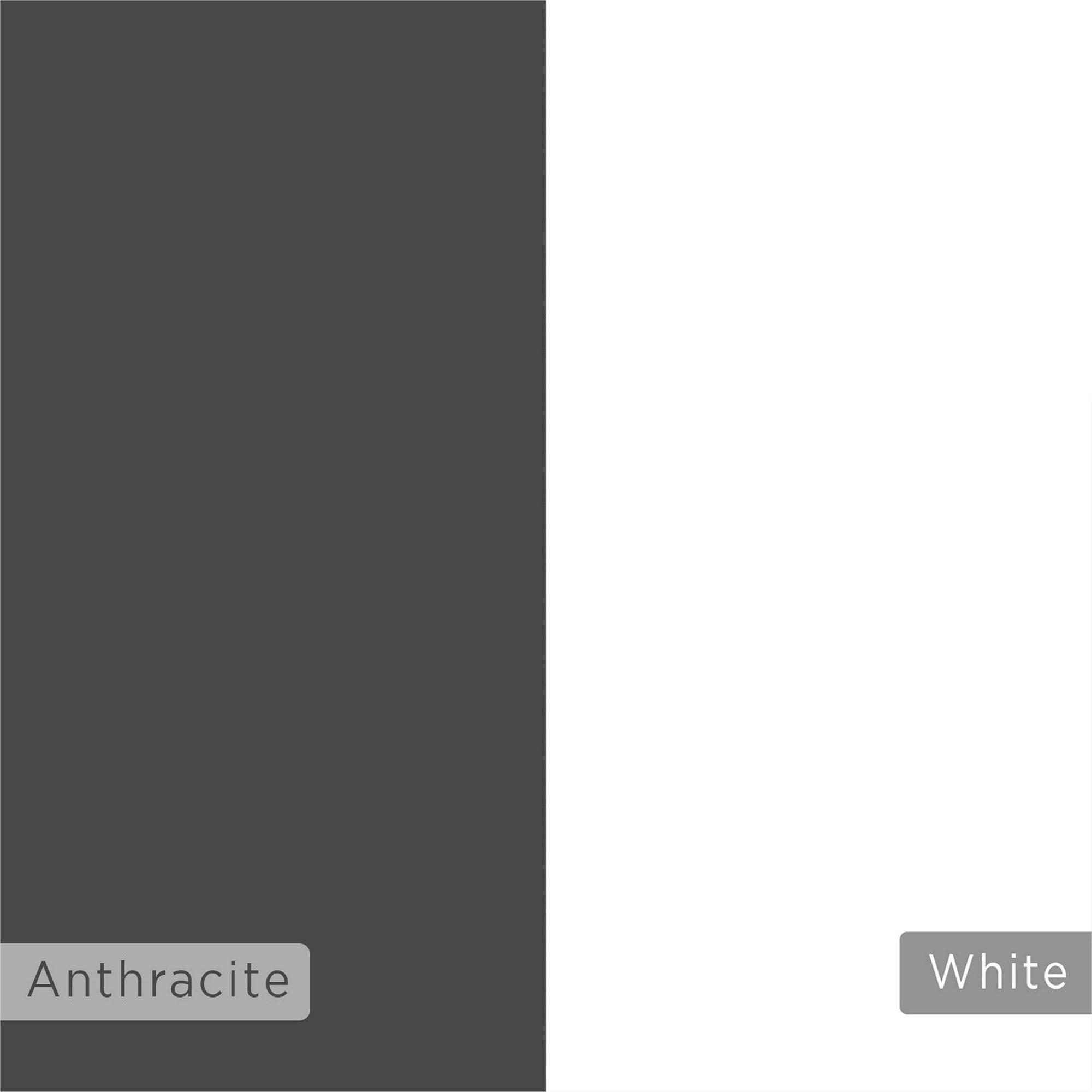 Francy Lowboard Wood veneer Anthracite White 6
