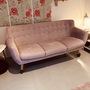 Anne Sofa 3-Sitzer Velour Lux Vintage Rosa 0