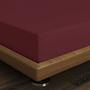 Fitted sheet Cotton Chestnut brown 100cm x 200cm 2