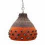 Vintage pendant lamp ceramic multicolor 1960s 0