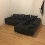 Mustang Ecksofa Rechts mit Bettfunktion Schwarz 1