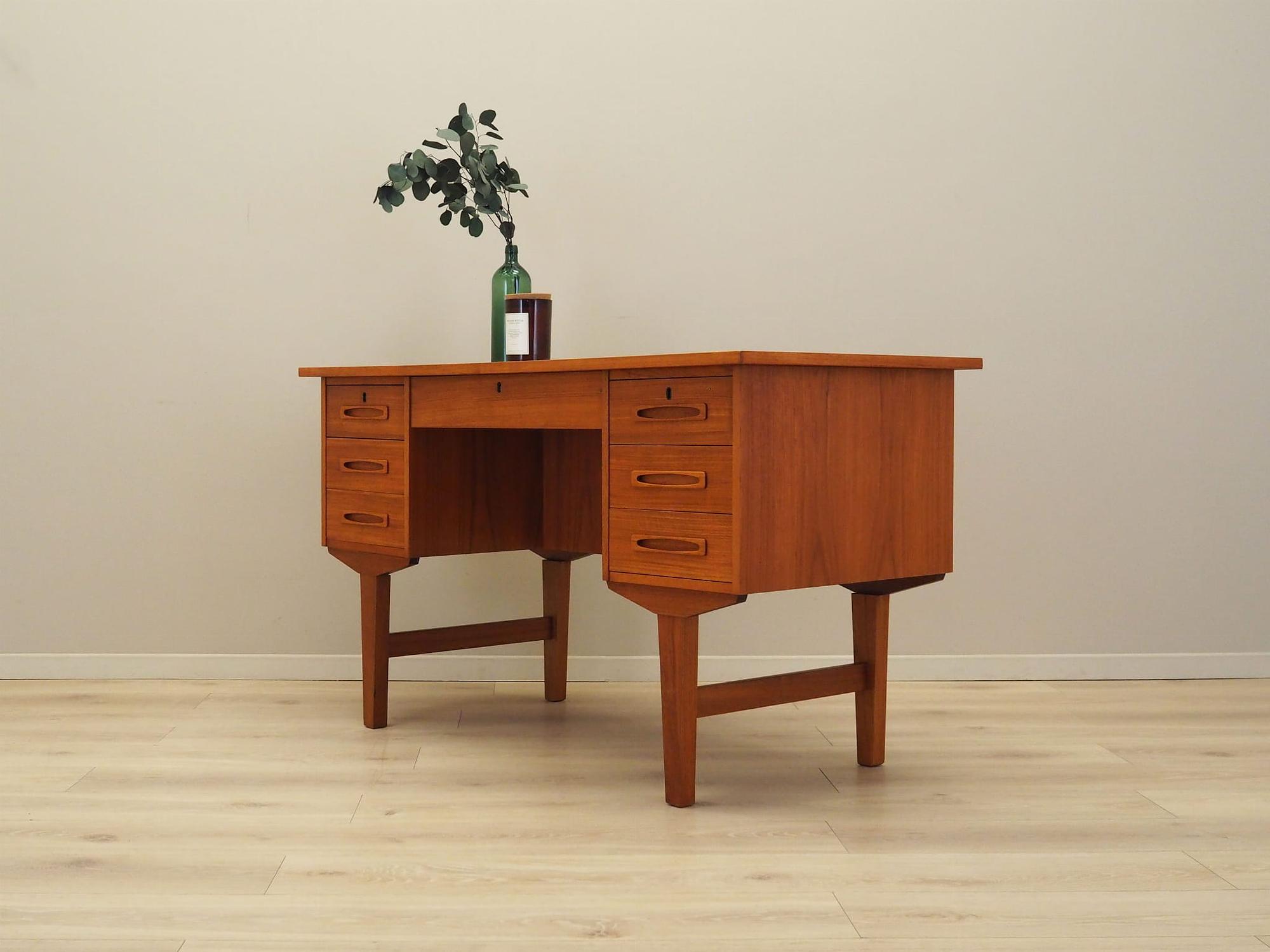 Schreibtisch Teakholz 1960er Jahre 5