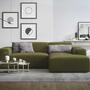 2-Sitzer Sofa Karen Récamiere Rechts Oliv 7