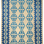 Kilim Gashgai Teppich Blau 0