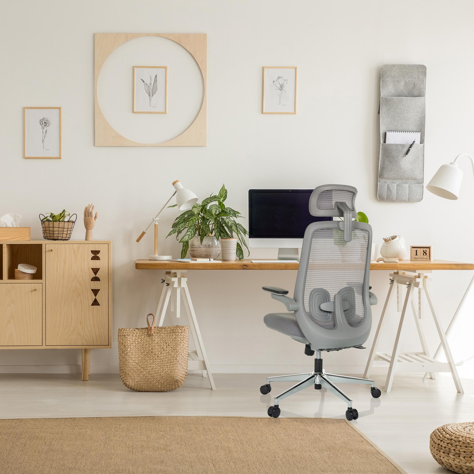 GAREMA Bürostuhl Stoff Grau 4