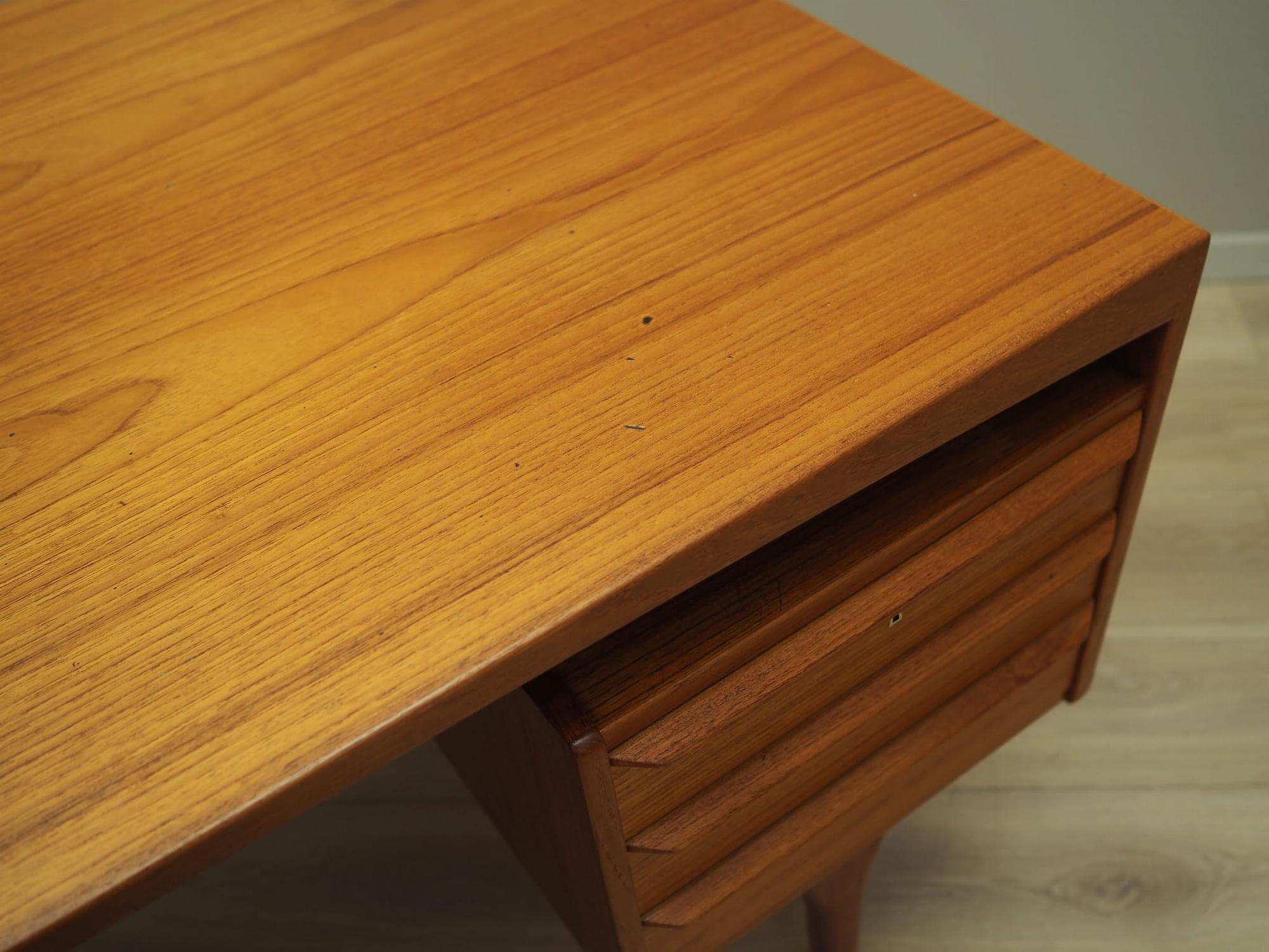 Vintage desk teak brown 1960s 10