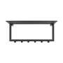Wandgaderobe Metall Schwarz 1