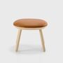 Naïve Stool Ash Wood Leather Brown 1