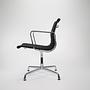 Vitra EA107 Chair Chrom Hopsack Schwarz 1