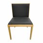 Carlotta SO0991 Stuhl Holz Leder Braun 1