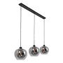Lotus Pendant Lamp Aluminum Black 3-bulb 2