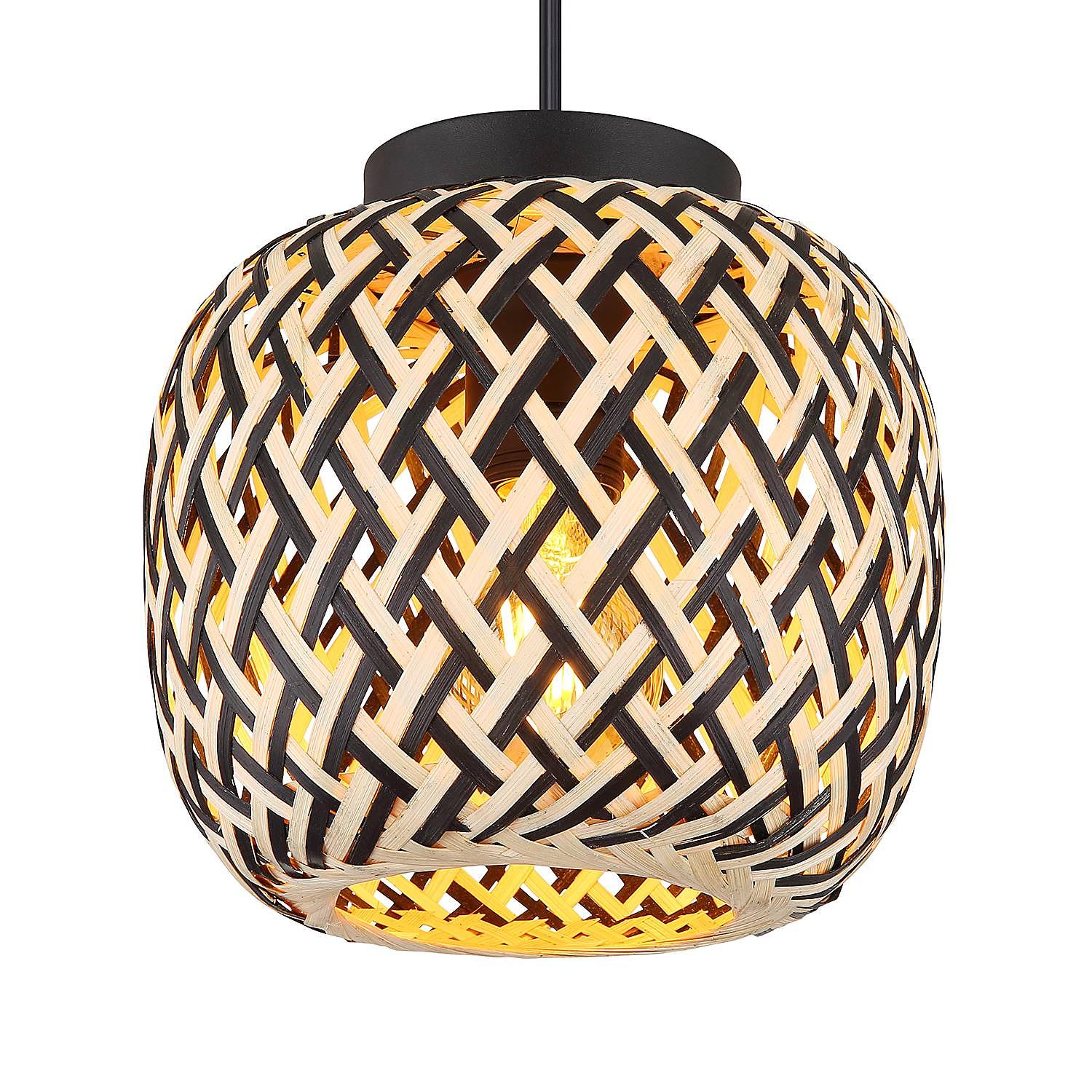 Pendelleuchte Colly Typ B Bambus Massiv 1-Flammig Ø 20cm 1
