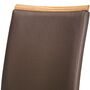 2x Esszimmerstuhl Wildeiche Leder Braun 1