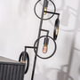 Floor lamp 5-light metal black 6