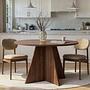 Virella Dining table Walnut Ø120 cm 1
