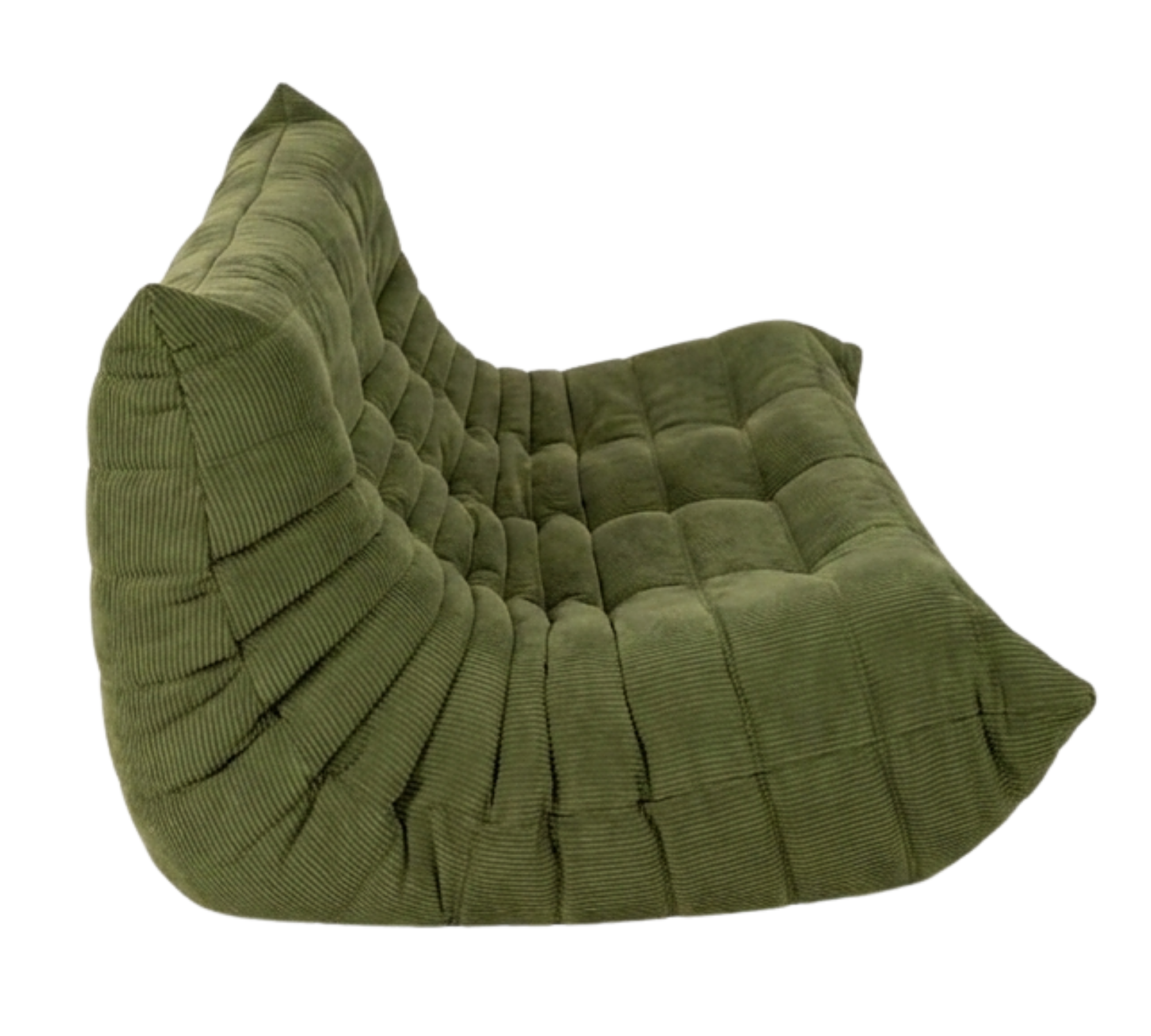 Togo Sofa 3-Sitzer Cord Lodengrün 3