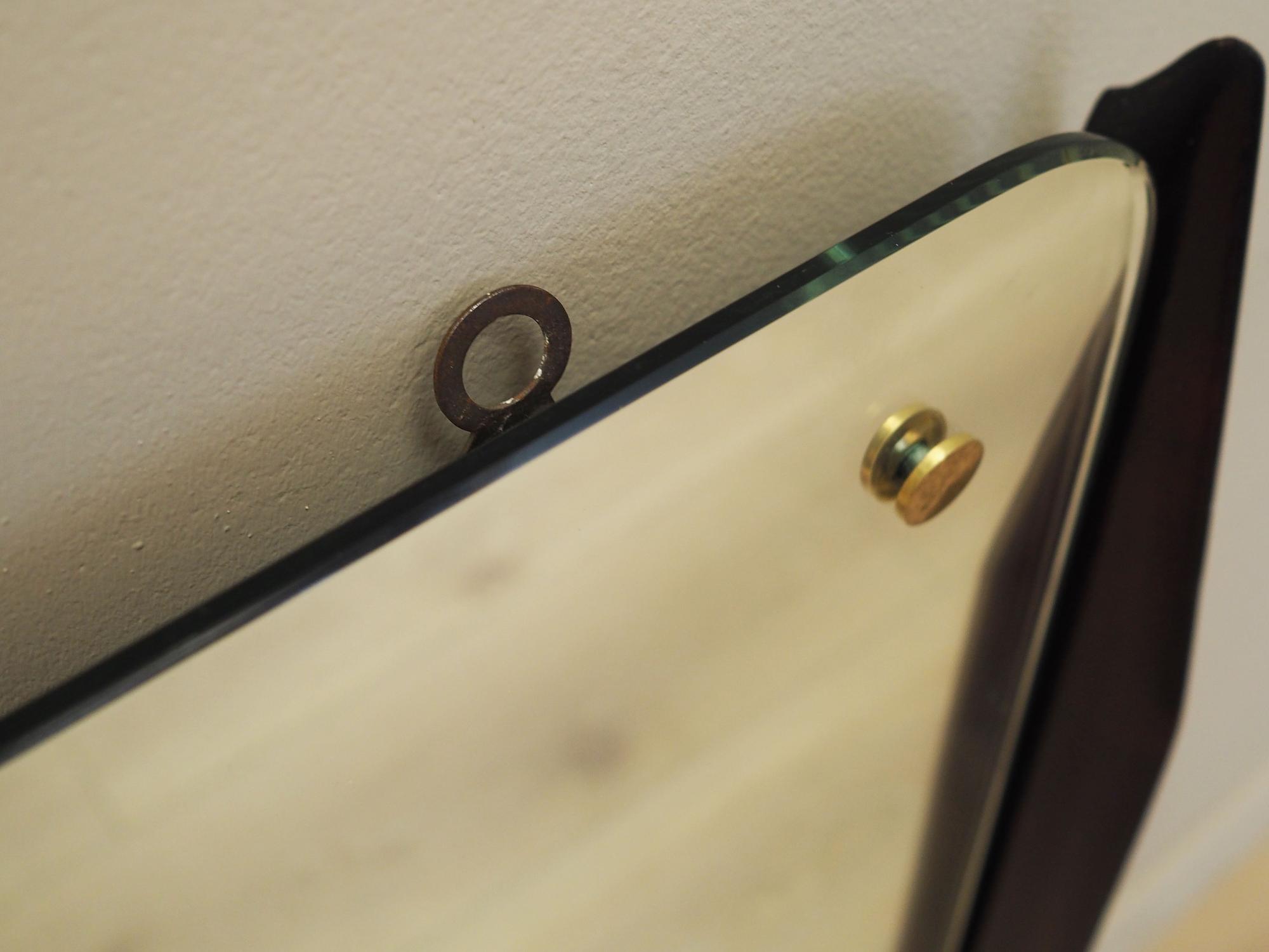 Spiegel mit Mahagonirahmen 1970er Jahre 5