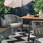 2x Garden chair Steel Polyester Grey 8