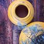 Handmade pot Ceramic Yellow 3