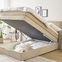 Princess Boxspringbett mit Bettkasten Beige 1