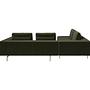 Amsterdam Ecksofa Links Samt 3134 Olivgrün 4