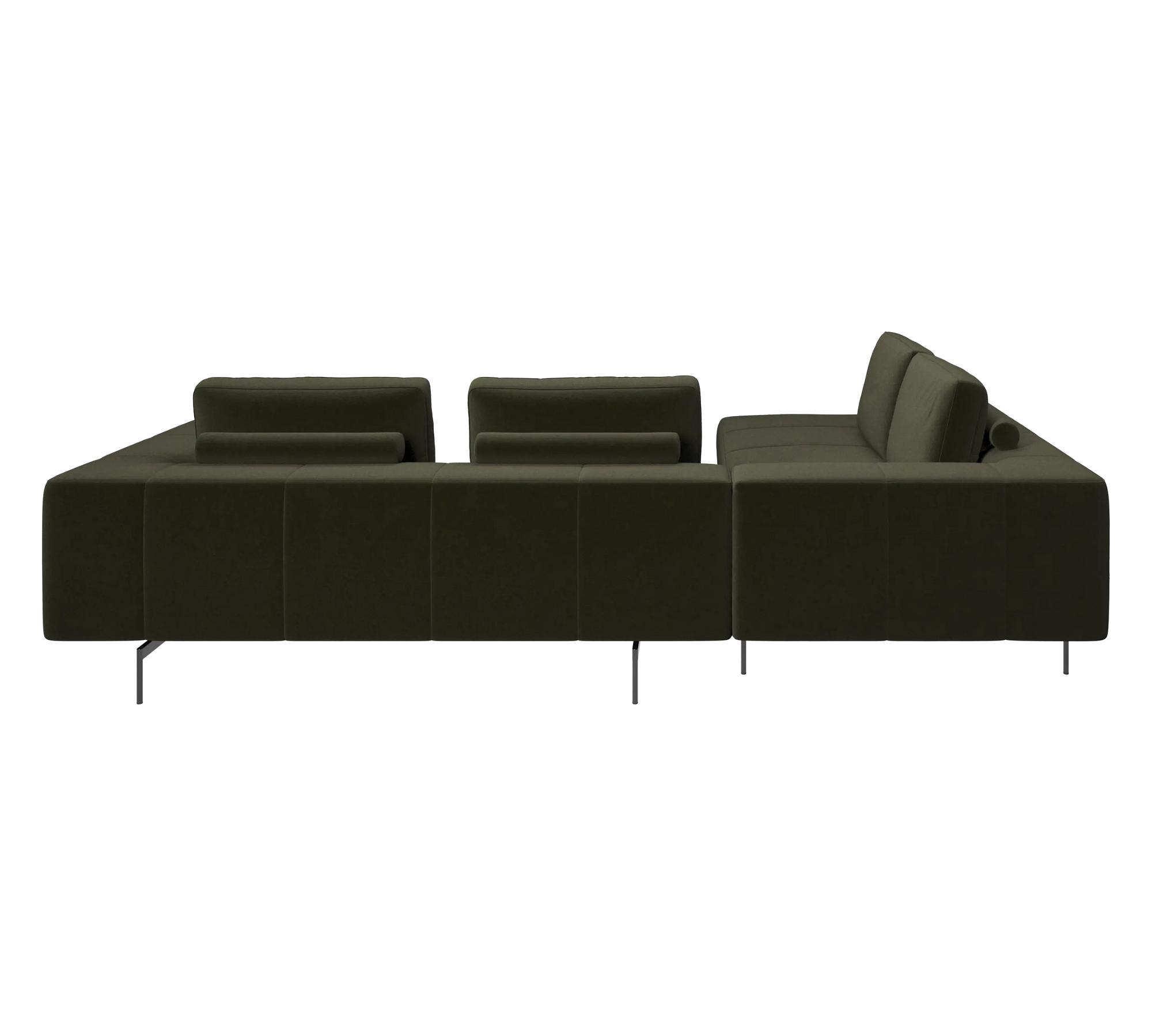 Amsterdam Ecksofa Links Samt 3134 Olivgrün 4