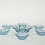 Glass bowl set Transparent 1970s 2