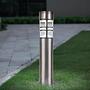 3x LED-Solar-Wegeleuchte Bobby Edelstahl Silber 3