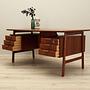 Teak desk wood veneer 1970s  6